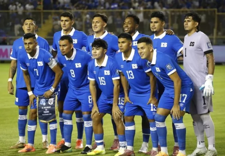 Equipo de El Salvador. Foto:EFE