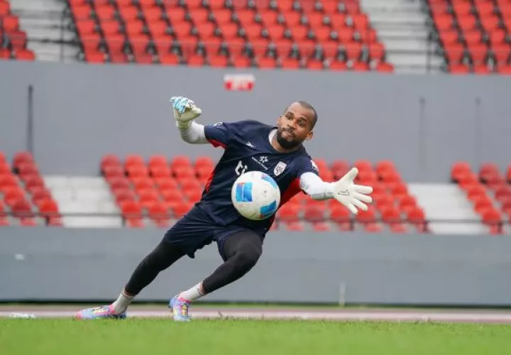 Luis 'Manotas' Mejía, portero de la selección de Panamá. Foto: FPF