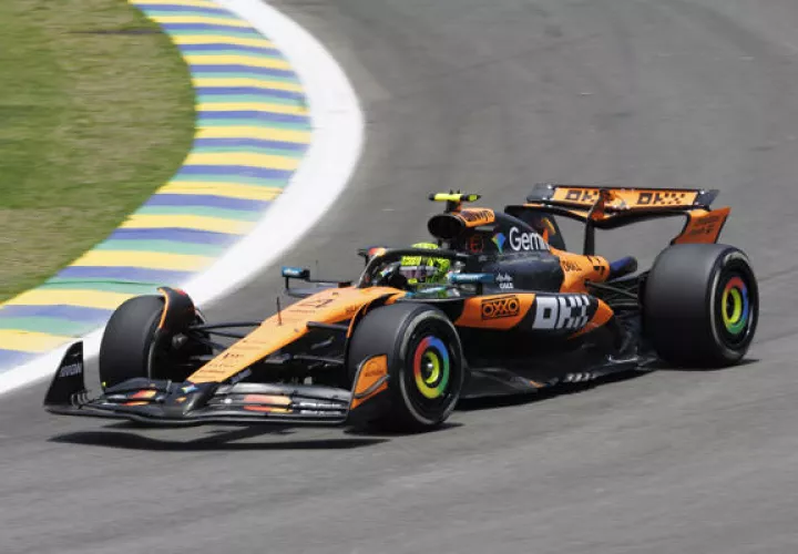 El británico Lando Norris de McLaren. Foto:EFE