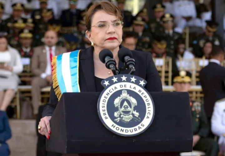 La presidenta de Honduras Xiomara Castro. Foto: EFE