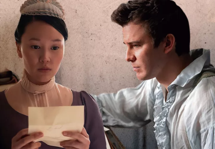 Sophie Baek (Yerin Ha) y Benedict Bridgerton (Luke Thompson). Foto:  Tudum / Netflix