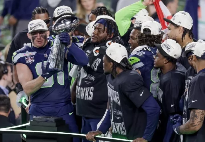 Jugadores de los Seahawks. Foto.EFE 