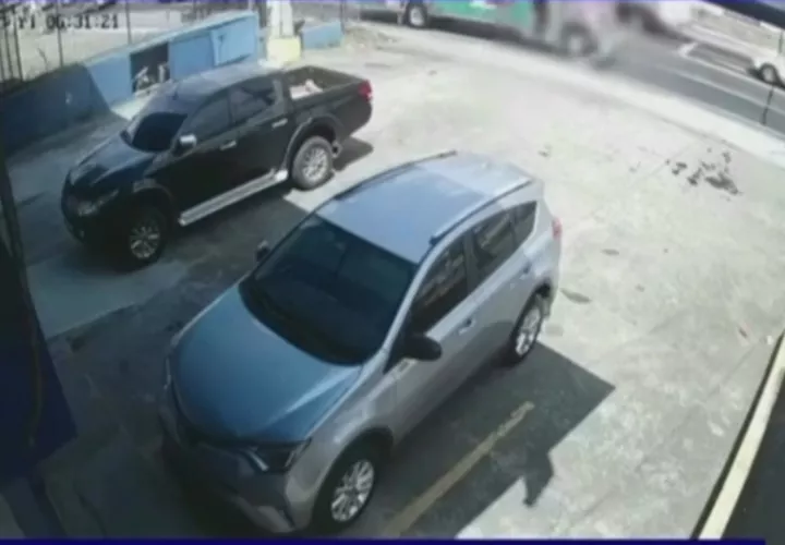 El accidente quedó grabado en video. Foto: Cortesía
