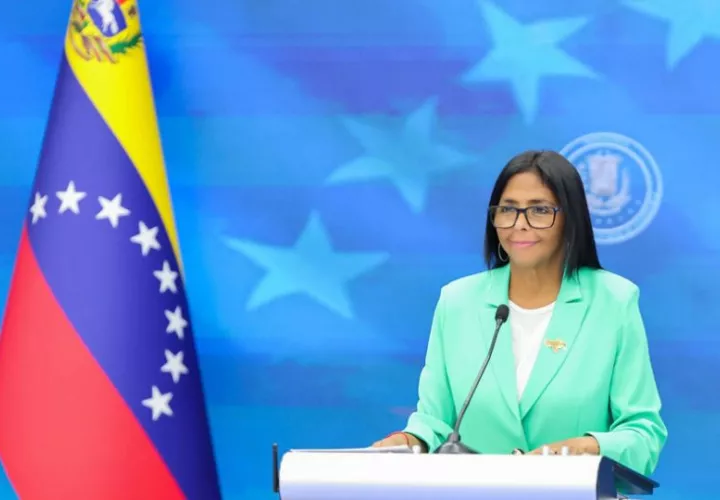 La presidenta encargada de Venezuela, Delcy Rodríguez. Foto: EFE