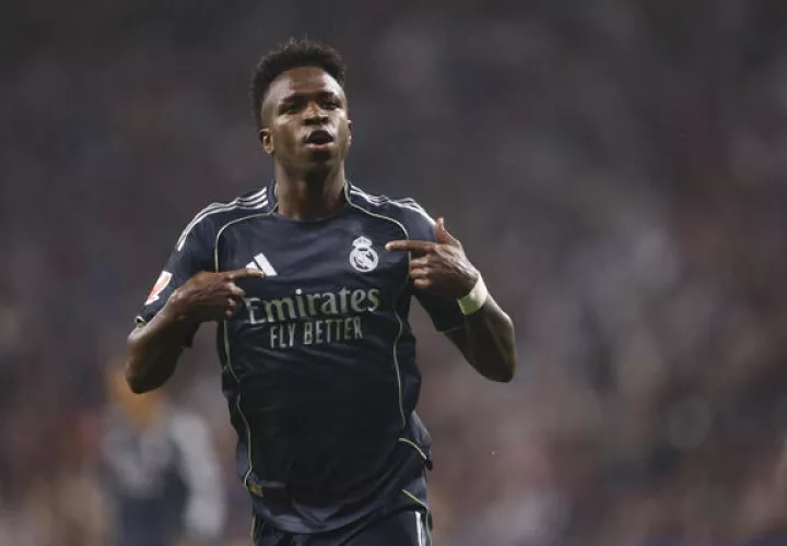 Vinicius, anotó dos goles para el Real Madrid. Foto: EFE