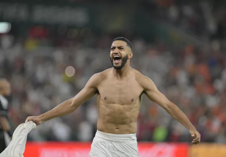 Ismael Saibari de Marruecos anotó el último gol de Marruecos por la vía penal. Foto: EFE