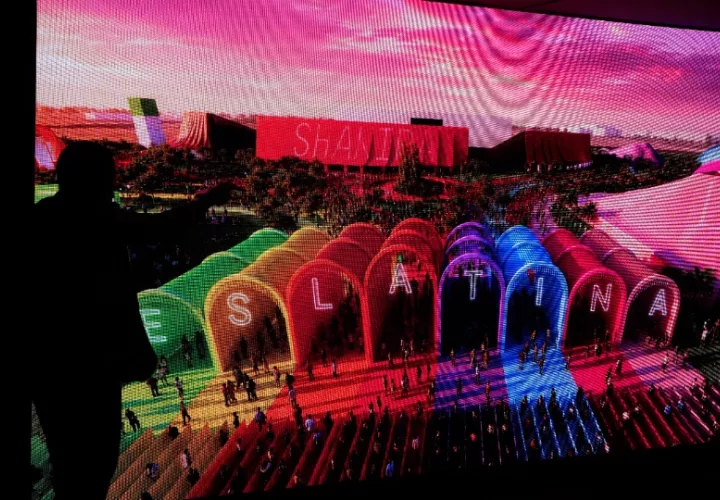 Imágenes renderizadas de la ciudad de Shakira. Foto: EFE / Borja Sanchez-Trillo
