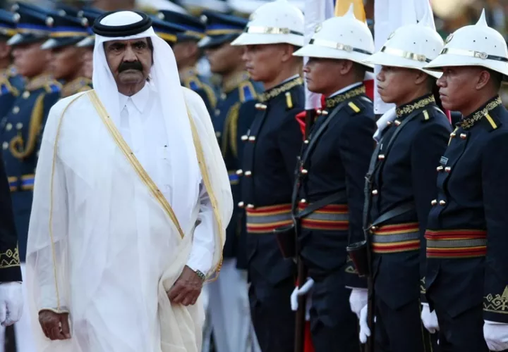 Imagen de archivo del exemir de Catar, Hamad bin Khalifa Al Thani. Foto: EFE