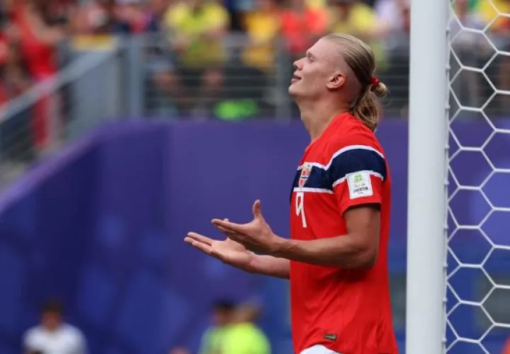 Erling Haaland, delantero de Noruega. Foto: EFE