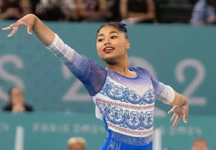La gimnasta Hillary Heron. Foto: COP