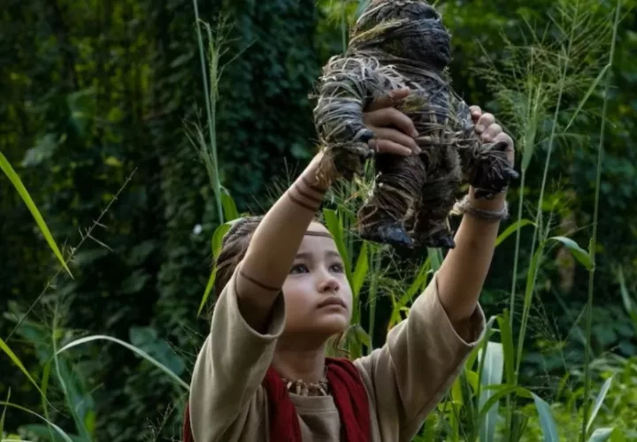 Kaylee Hottle en la película 'Godzilla y Kong: El nuevo imperio'. Foto: Difusión