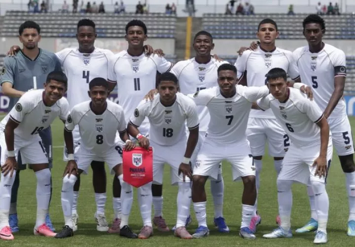 Equipo Sub-20 de Panamá. Foto:EFE