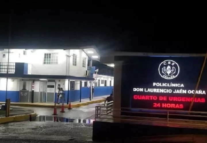 El ciudadano fue trasladado de urgencia hacia la Policlínica de Sabanitas, donde recibió los primeros auxilios estabilizadores. Foto. Archivo