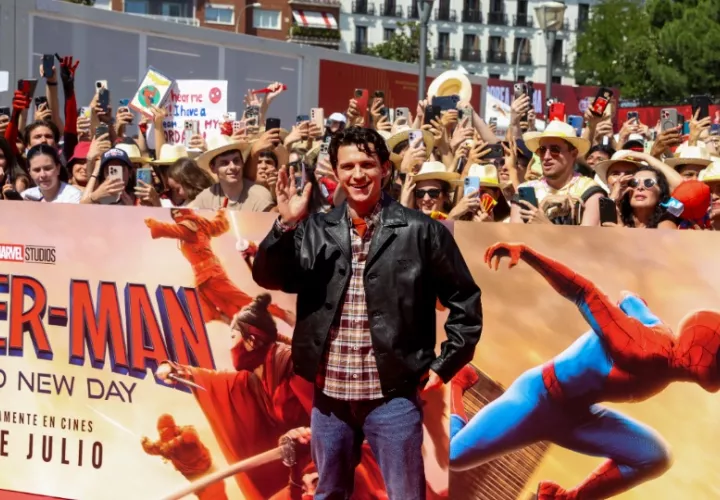 El actor británico Tom Holland es el último Spider-Man del cine.  EFE / Víctor Lerena