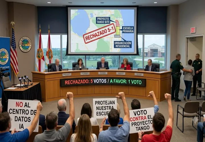 La instalación operaría las 24 horas y generaría un zumbido constante. Imagen generada con IA
