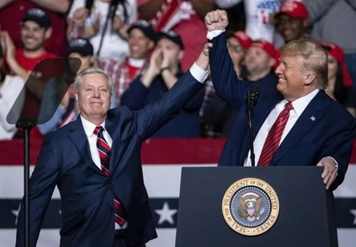 Lindsey Graham falleció tras una breve y repentina enfermedad (izq.). Foto: EFE