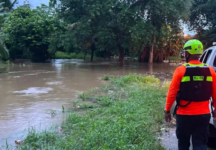Crecida de río en la provincia de Bocas del Toro. Foto: Cortesía