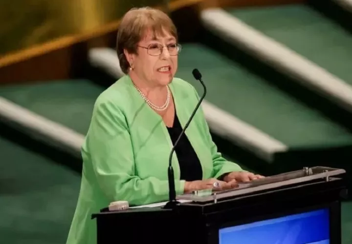 Michelle Bachelet plantea una ONU más representativa y cercana a las personas durante el debate sobre el futuro liderazgo del organismo internacional. Foto:cortesía.