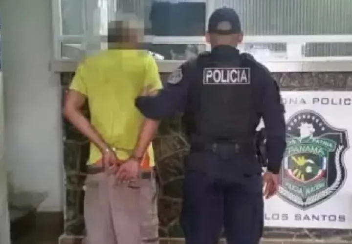 El hombre de 44 años agredió a su cuñada a machetazos en la barriada Los Hatillos, distrito de Las Tablas. Foto. Cortesía