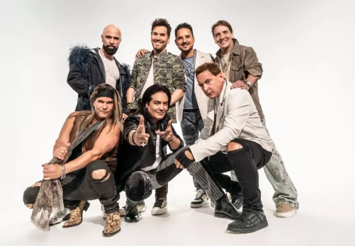 Los exintegrantes del la 'boy band' Menudo. Foto: EFE / The Exclusive Agency