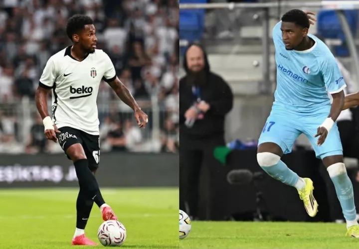 Los panameños Michael Murillo (Beşiktaş) y Josué Vergara (KAA Gent). Foto: Instagram