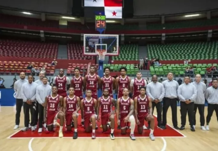 Equipo de baloncesto de Panamá. Foto: Cortesía