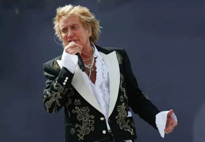 El cantante Rod Stewart. Foto: EFE / EPA / Andy Rain