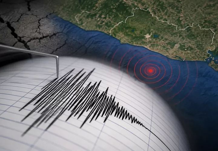 El temblor se sintió en prácticamente todo el territorio salvadoreño. Imagen generada con IA