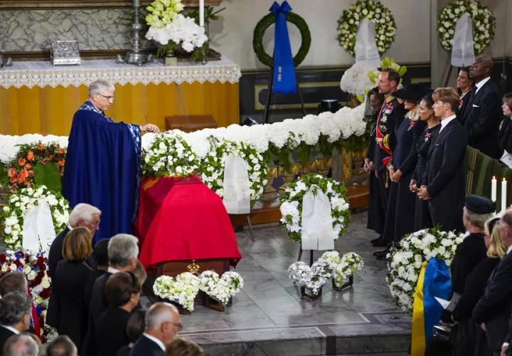 Funeral del rey Harald V. Foto: EFE