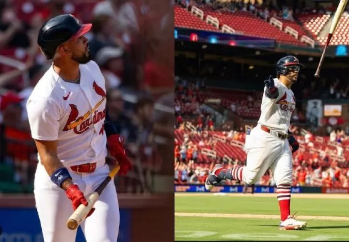 Iván Herrera y Leonardo Bernal juegan para los Cardenales. Foto: @cardinals