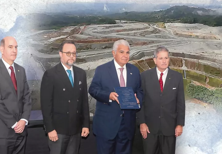 Comisión interministerial presentó al presidente José Raúl Mulino sus recomendaciones sobre la mina de cobre en Donoso. Epasa