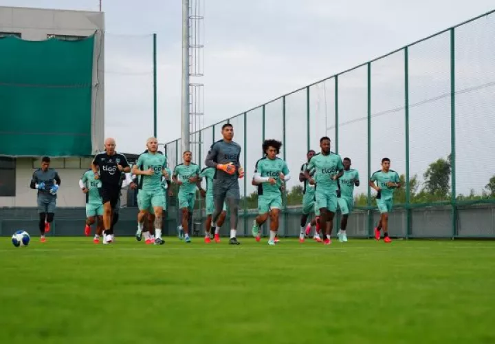 Jugadores de Panamá durante los entrenamientos. Foto: FPF