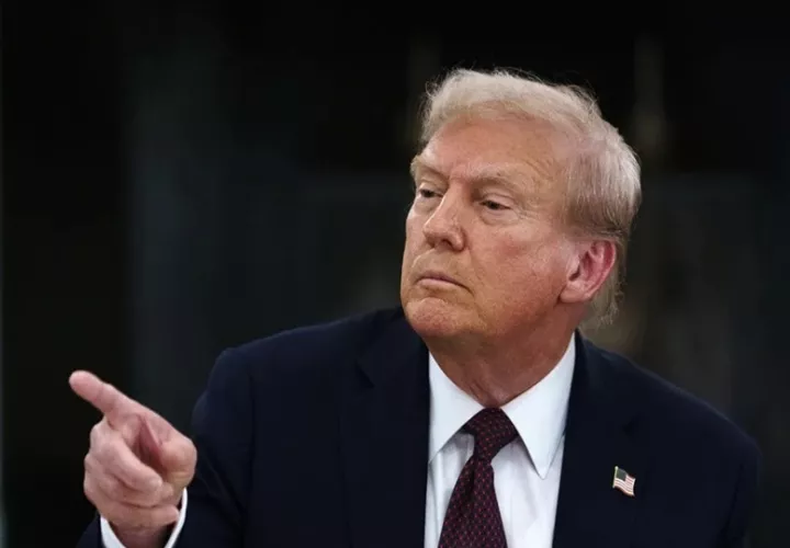 Trump, nacido en Nueva York, optó por participar en el homenaje en la sede del Departamento de Defensa. Foto: EFE
