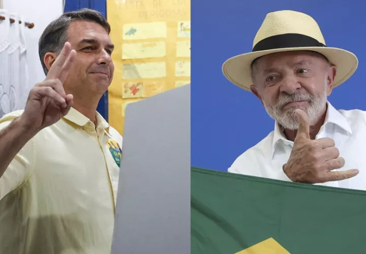  Luiz Inácio Lula da Silva, y el senador Flávio Bolsonaro lideraron las votaciones. Foto: EFE