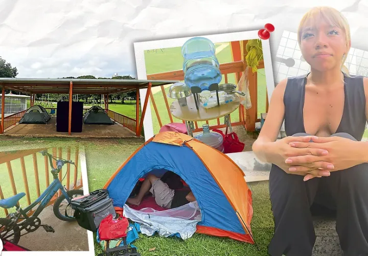 Jeznely Hernández, una joven de 20 años que acampó durante tres días en el Parque Recreativo Omar junto a su pareja, recuerda haber dicho, durante el movimiento telúrico, "hasta aquí llegué". EPASA