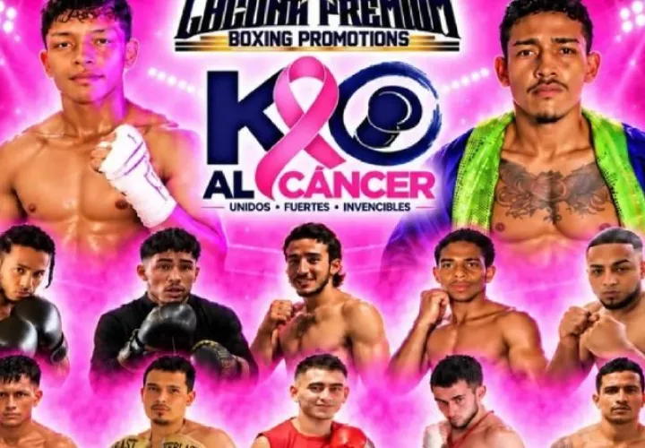 Boxeadores de la velada Ko al Cáncer.