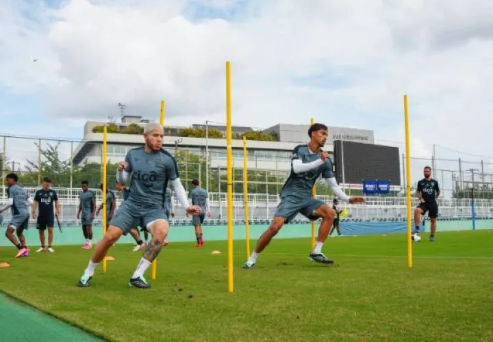 Cristian Martínez en los entrenamientos del seleccionado panameño. Foto: FPF