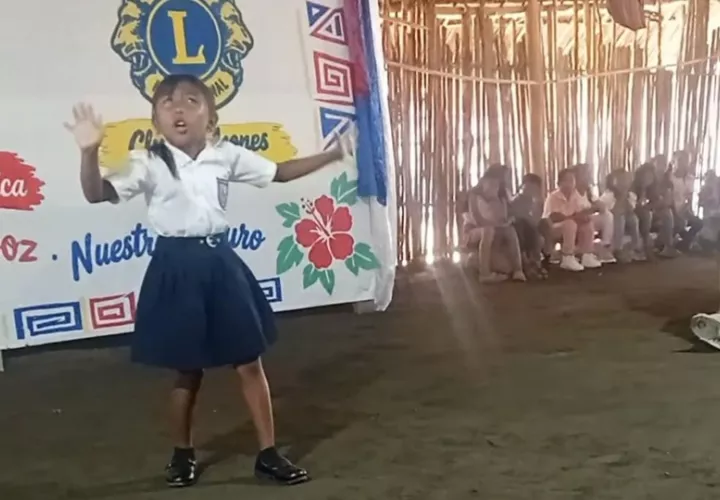 Yeizkel representó a  la Escuela Mamitupu. Foto: Cortesía