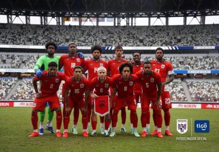 Equipo de Panamá que enfrentó a Ecuador. Foto: Fepafut