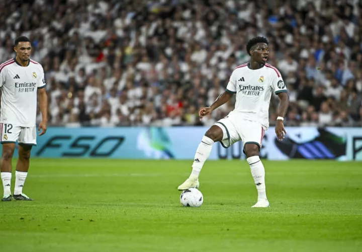 Tchouaméni completó una cifra redonda con el Madrid. Foto: EFE