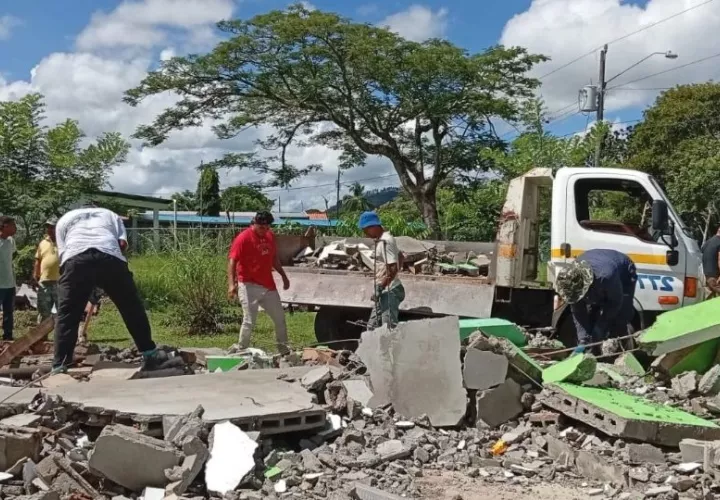 Infraestructuras afectadas por el sismo. Foto: Cortesía