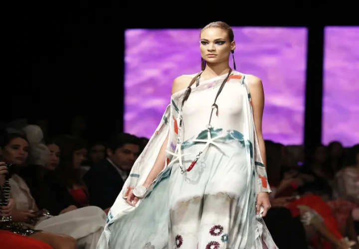 El español Marcos Luengo se inspiró en la fuerza del oriente y los fondos marinos para su colección.
