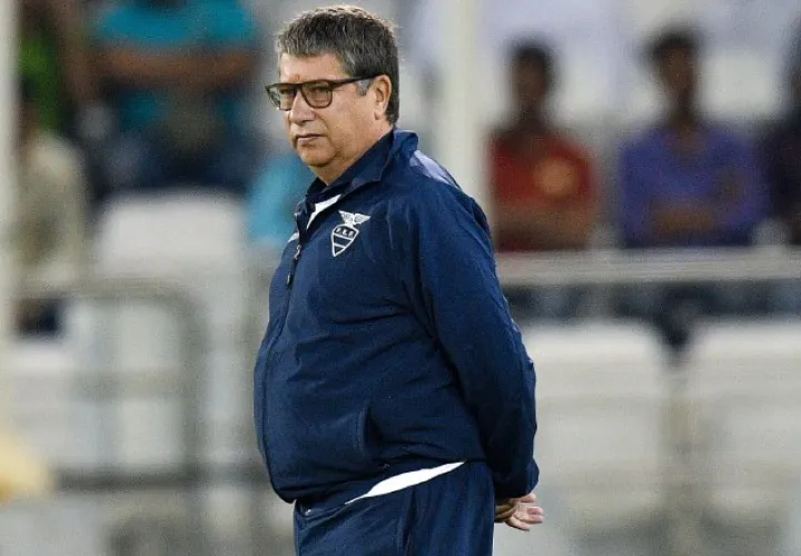 Hernán Darío Gómez, técnico de Ecuador. AP