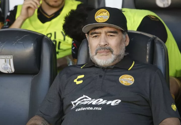 Maradona firmó recientemente con el equipo mexicano. /Foto EFE