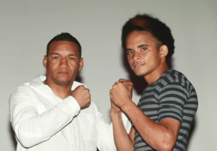 Carlos Ortega y Johnny Garay en rueda de prensa. Foto/Anayansi Gamez