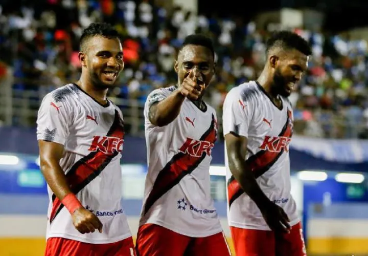 Jhamal Rodríguez, Cristian Zúniga e  Isidoro Hinestroza han dado resultado al Sanfra. @LPF 