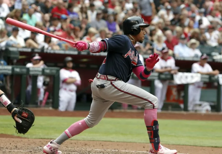 Johan Camargo se fue en blanco en cuatro turnos. AP
