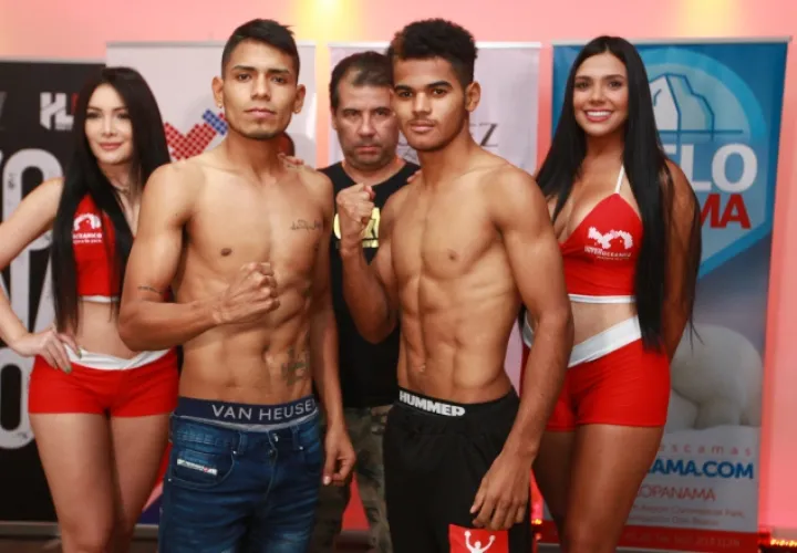 Jaime Muñoz (izq.) y José Núñez, listos para su combate. Foto:Anayansi Gamez