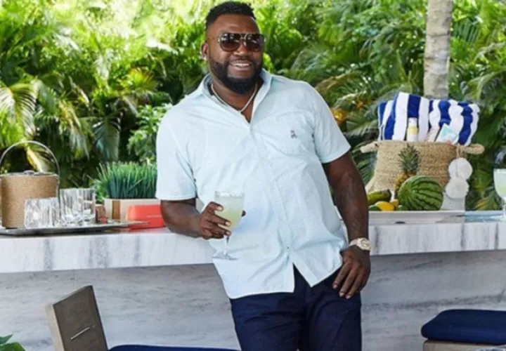 David Ortiz en casa y celebrando en familia. Foto:@davidortiz