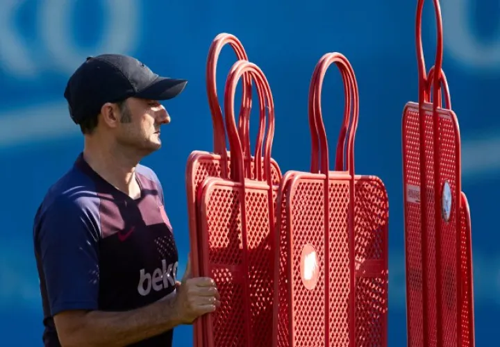 Ernesto Valverde es el técnico del Barcelona. EFE